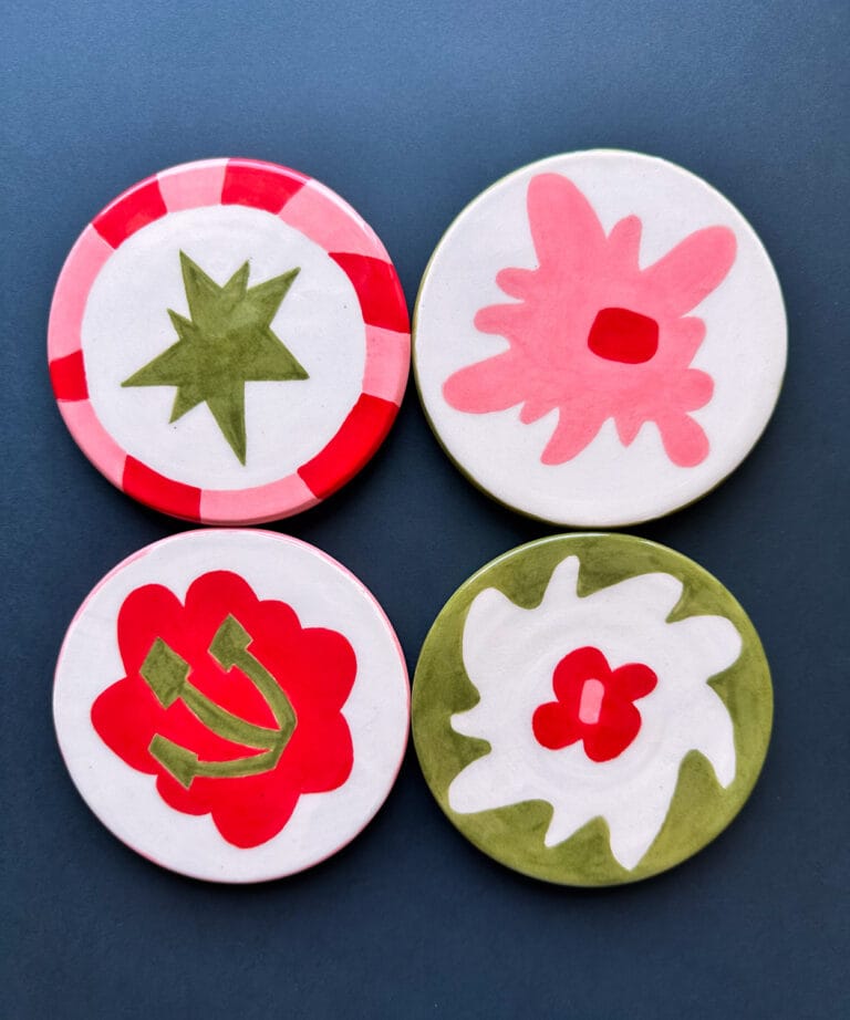 Ceramic Coaster "Flower"