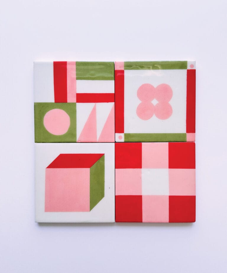 Ceramic Coaster "Colorblock"