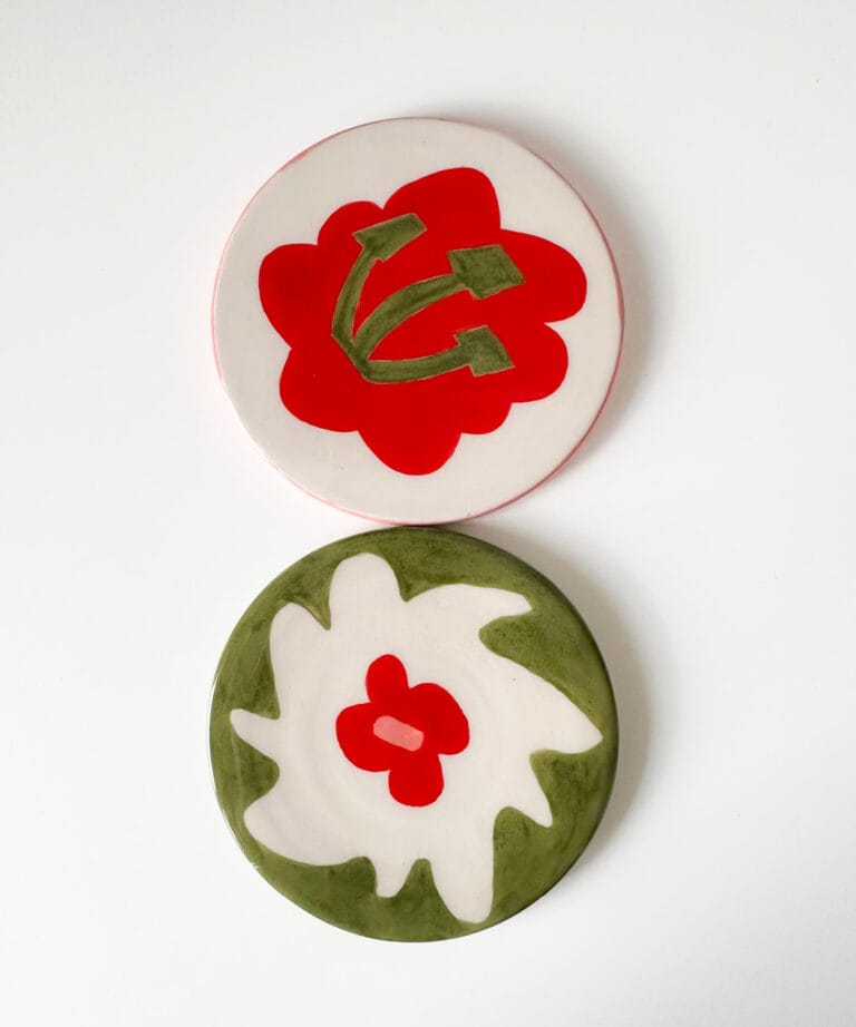 Ceramic Coaster "Flower"