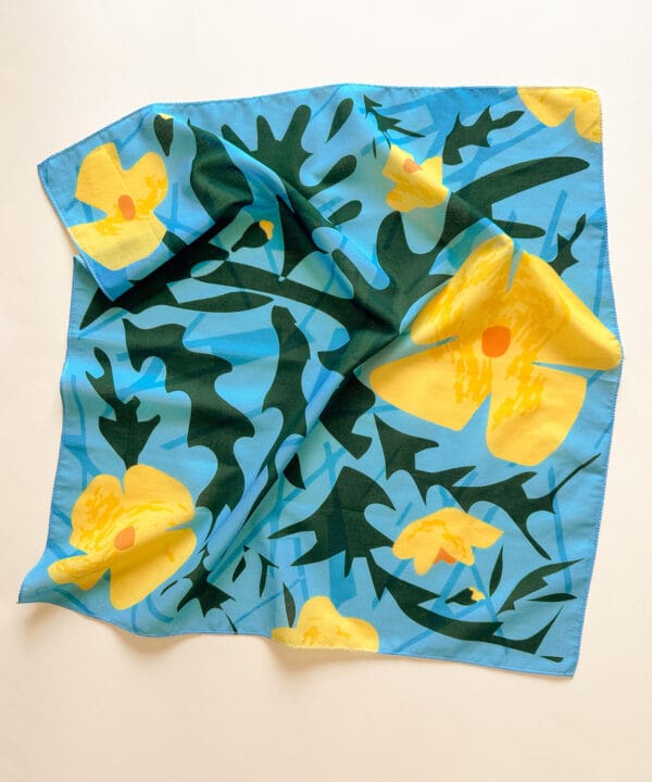 Yellow Poppins Bandana